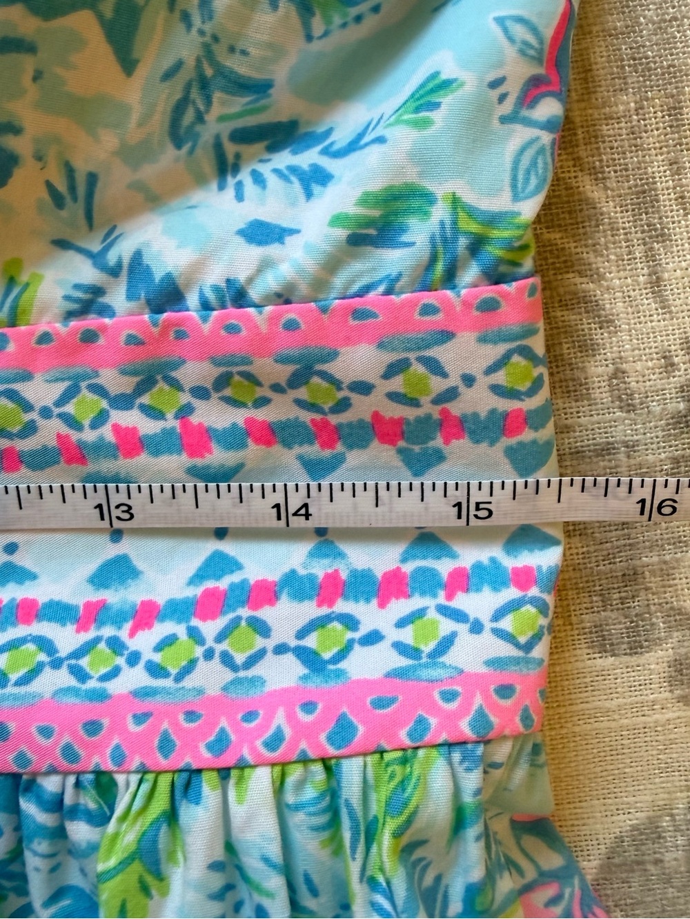 Lilly Pulitzer 🌴 Katlynn Dress “What A Lovely Place” Spaghetti Strap Size 8 - Picture 14 of 15
